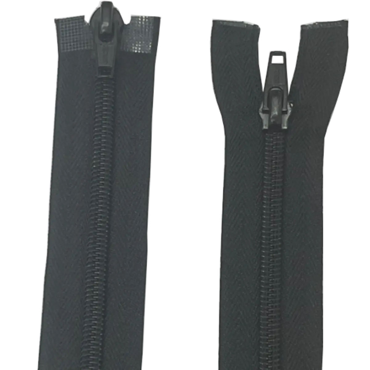 Double Slider 2 Way Nylon/Plastic Zip - With Metal Sliders 19" (48cm)