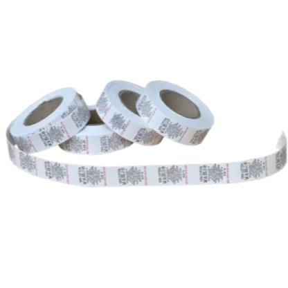 Printed Nylon Size Tabs & Content Labels On a Roll - "100% Cotton" Pins and Needles