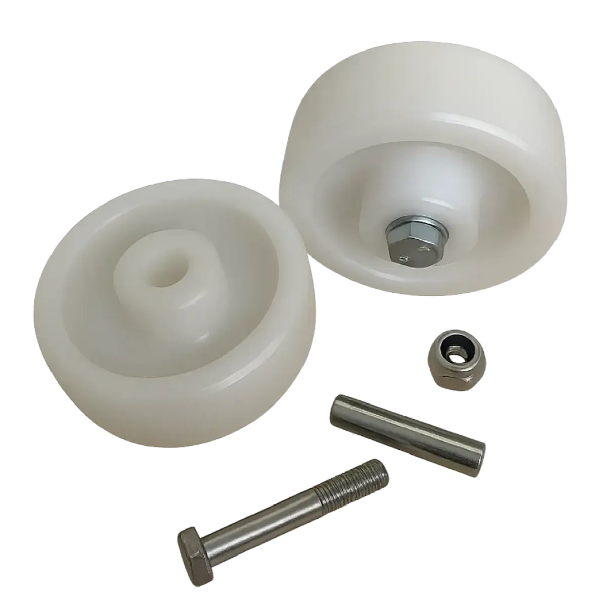 80mm x 30mm Heavy Duty Nylon Wheels Trolley, Carts, Machinery Pins & Needles