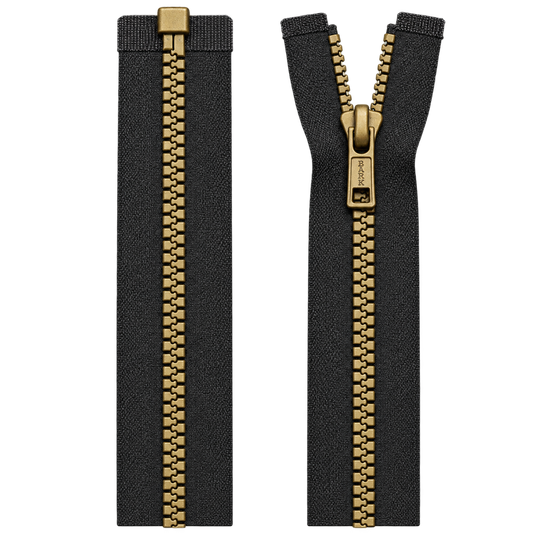 Chunky Open Ended Zip 20" (51cm) With Self Colour Metal Ring Pull
