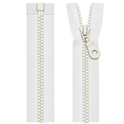 Chunky Open Ended Zip 20" (51cm) With Self Colour Metal Ring Pull