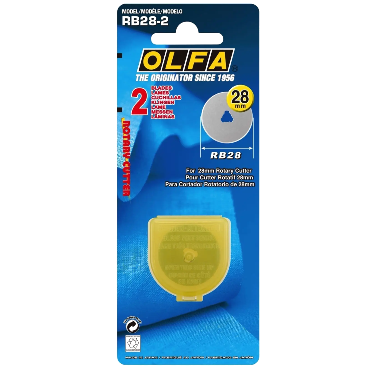 Olfa Rotary Cutter Blades 28mm Twin Pack