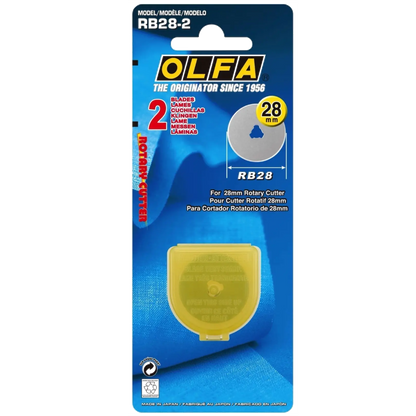 Olfa Rotary Cutter Blades 28mm Twin Pack