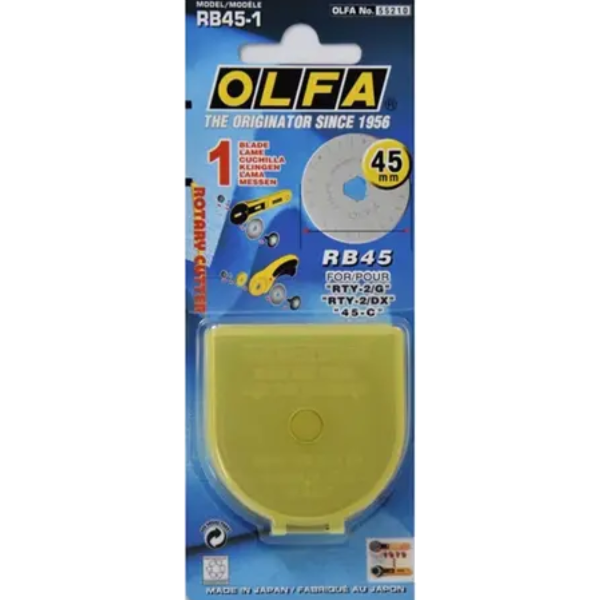 Olfa Rotary Cutter Blades RB45 1  Pack