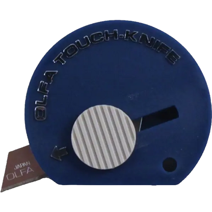 Olfa Touch Knife TK-4 – Retractable Compact Pocket Knife -Crafts, Packaging Pins and Needles