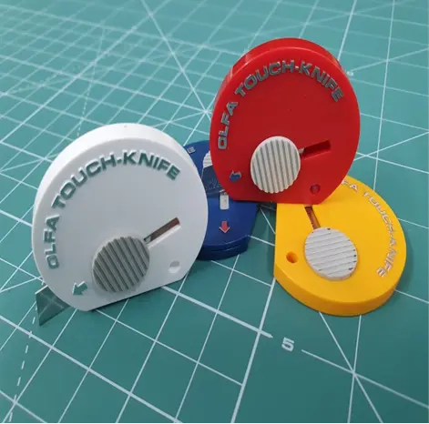 Olfa Touch Knife TK-4 – Retractable Compact Pocket Knife -Crafts, Packaging Pins and Needles