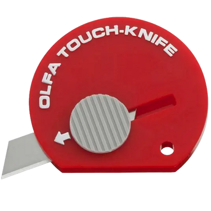 Olfa Touch Knife TK-4 – Retractable Compact Pocket Knife -Crafts, Packaging Pins and Needles