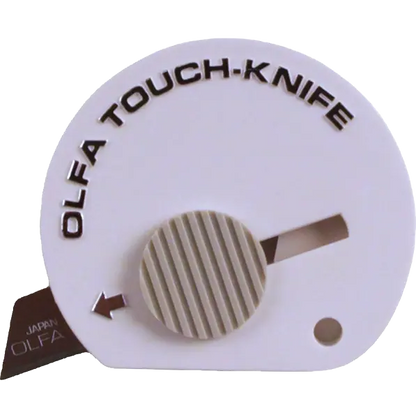 Olfa Touch Knife TK-4 – Retractable Compact Pocket Knife -Crafts, Packaging Pins and Needles