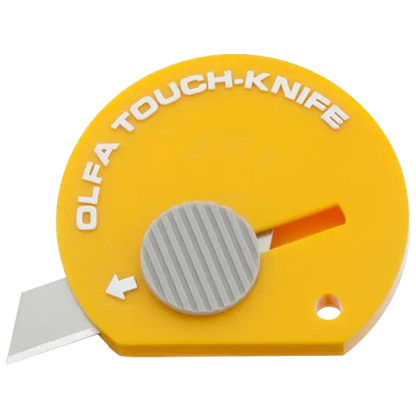 Olfa Touch Knife TK-4 – Retractable Compact Pocket Knife -Crafts, Packaging Pins and Needles