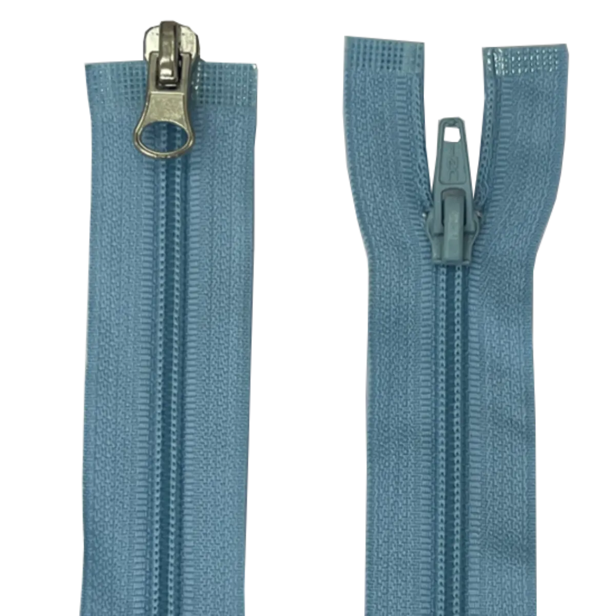 Double Slider 2 Way Nylon/Plastic Zip - With Metal Sliders 21" (53cm)