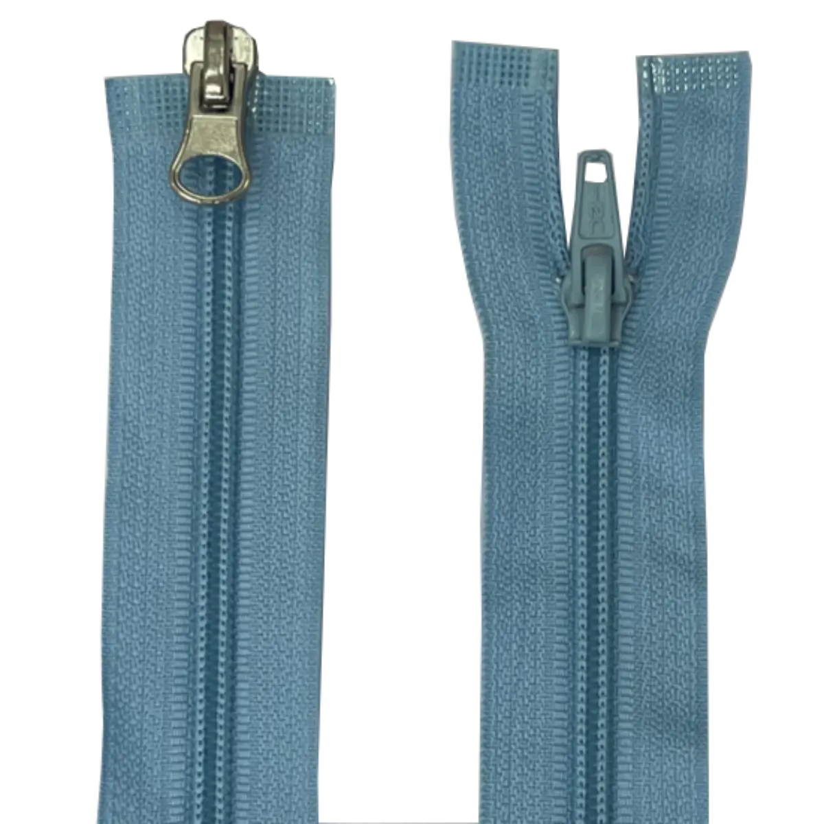Double Slider 2 Way Nylon/Plastic Zip - With Metal Sliders 20" (51cm)