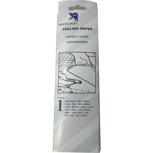 Whitecroft transfer paper useful for transferring patterns in embroidery, dressmaking, tailoring and most materials