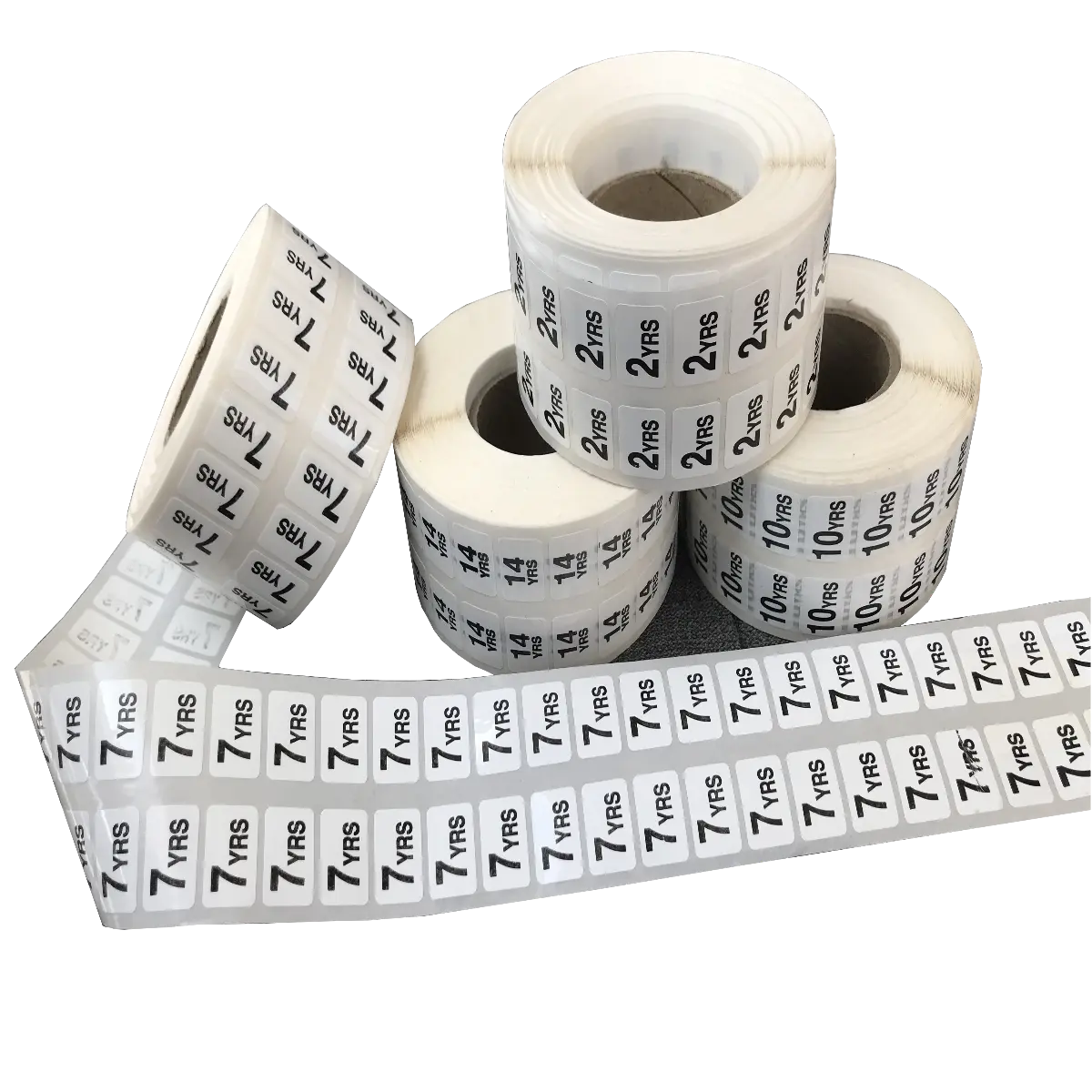 Age Sticker Labels Self-Adhesive Labels Peelable - Child Age Sizes | Product Finishing ...
