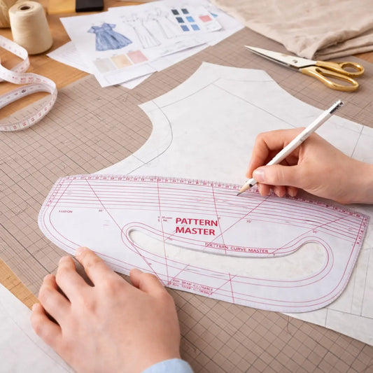Pattern Curve Master – Flexible Ruler for Sewing & Design Pins & Needles