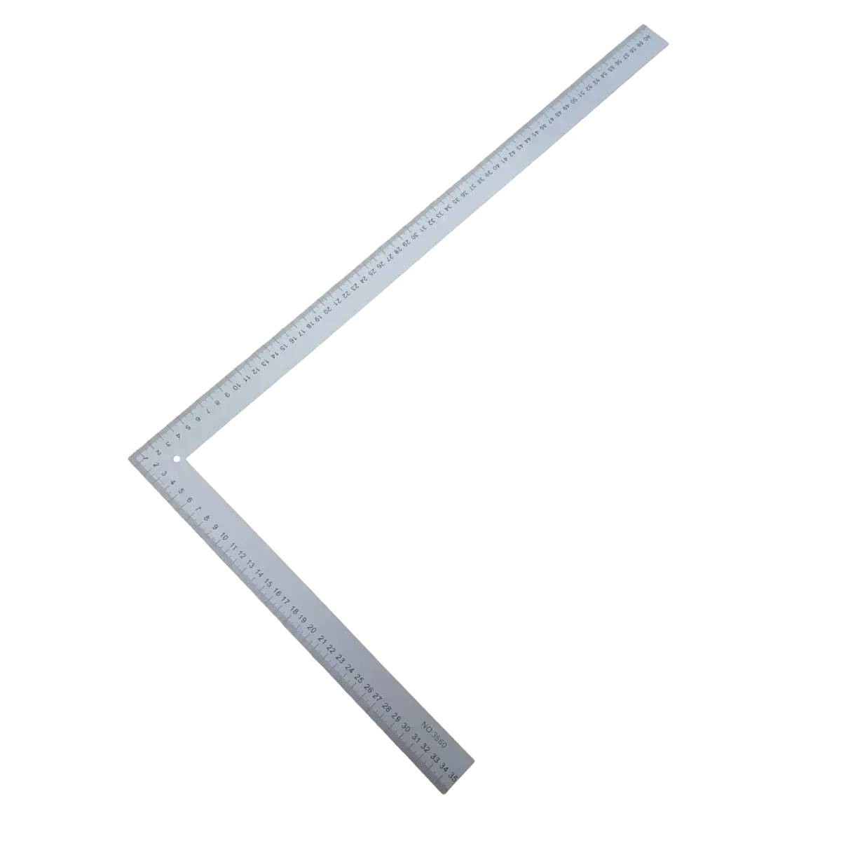 Professional Aluminium Designer L-Square Ruler – Available in Metric, Imperial or Dual Scale Pins & Needles