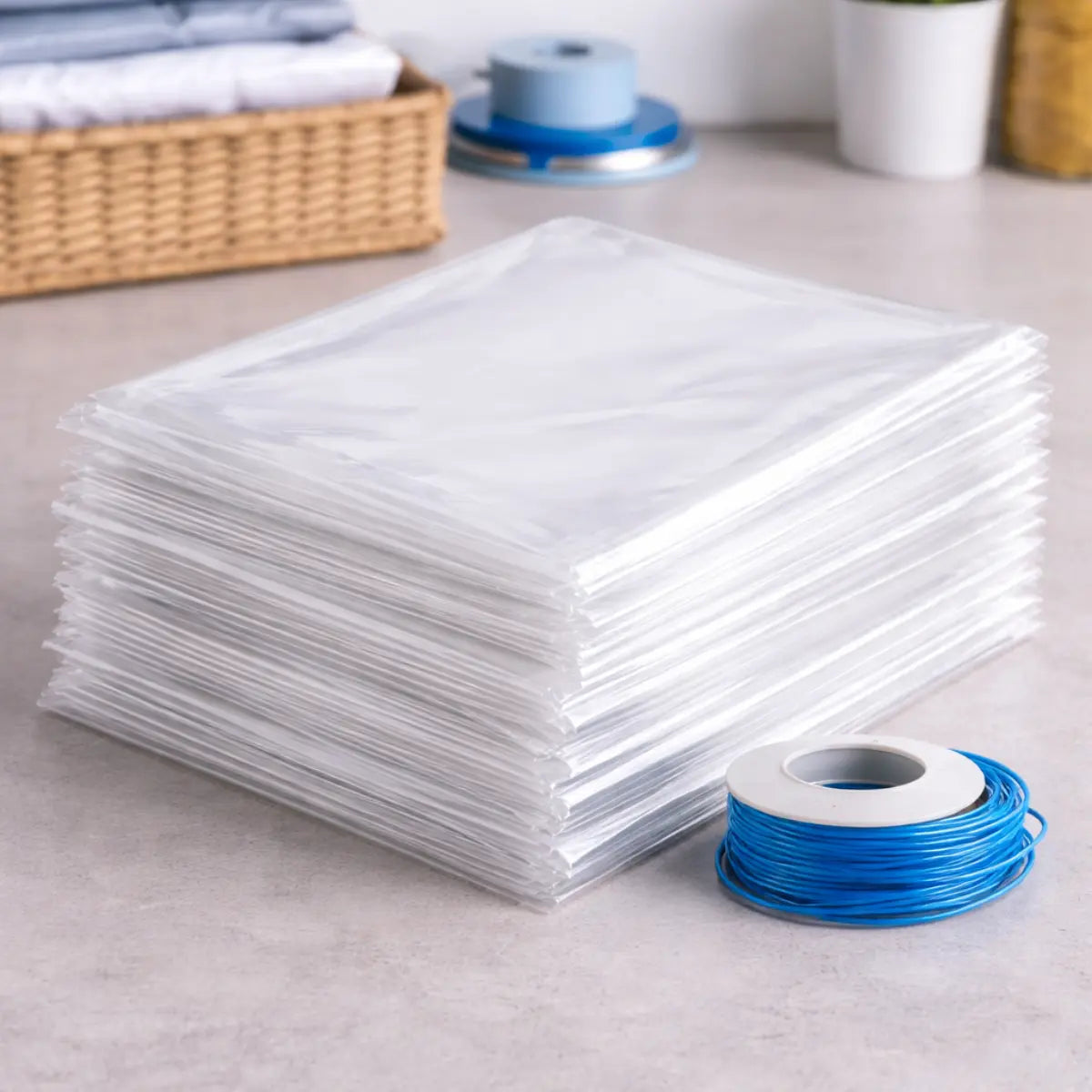 Clear Packaging Bags Plain Polythene LDPE 500G Pins & Needles Leicester