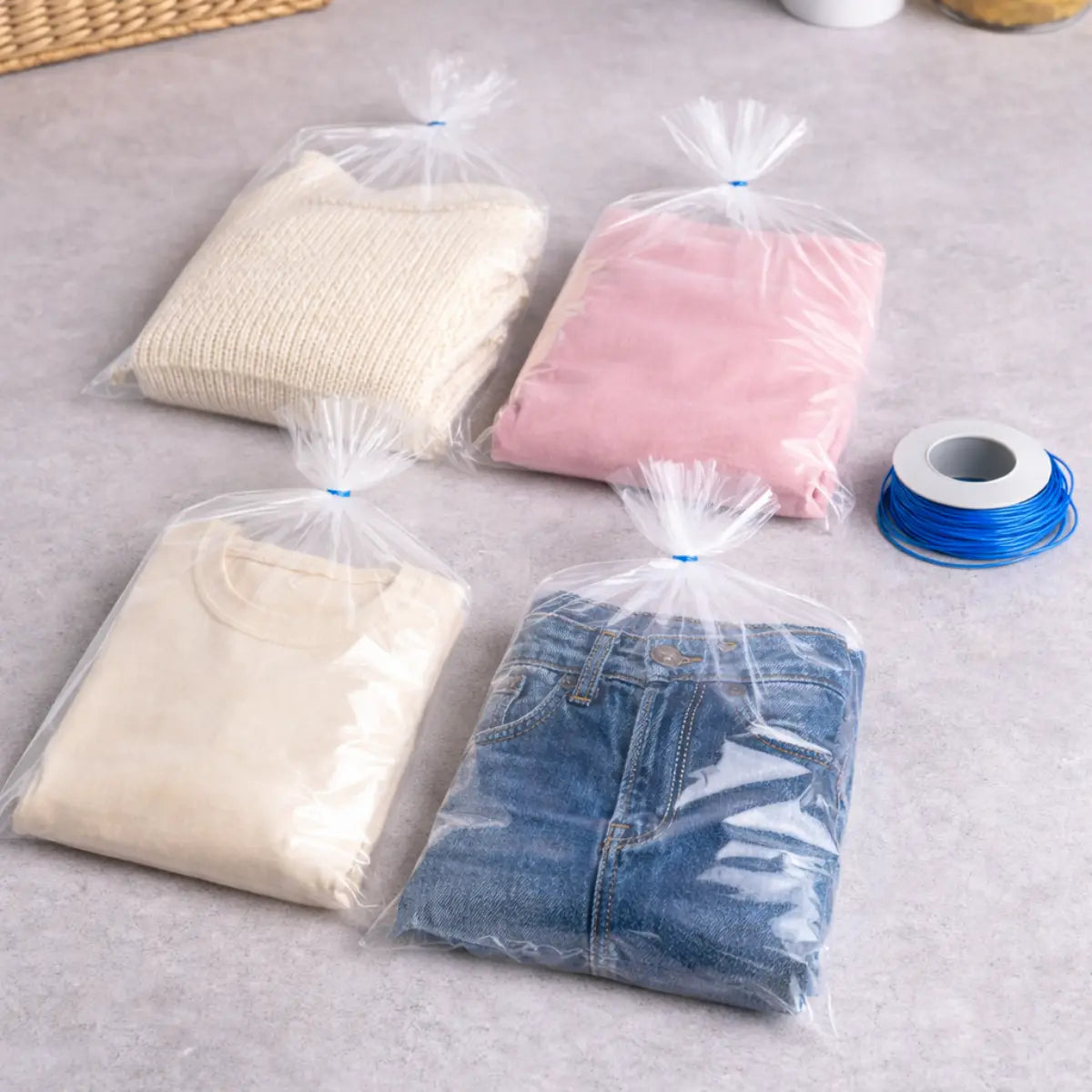 Clear Packaging Bags Plain Polythene LDPE 150G Pins and Needles