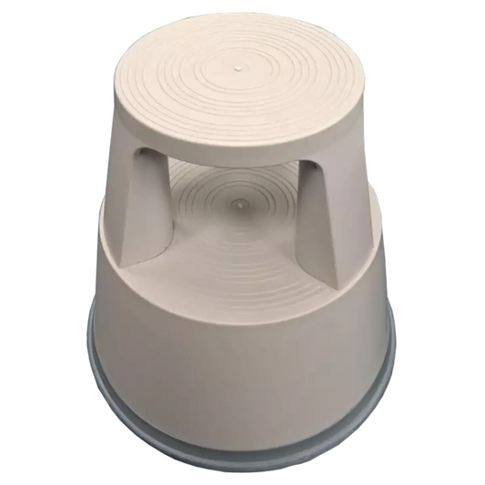 Plastic Kick Step Stool Non-Slip Two-Step Stool for Safe Elevated Access, Complete With Wheels Pins & Needles