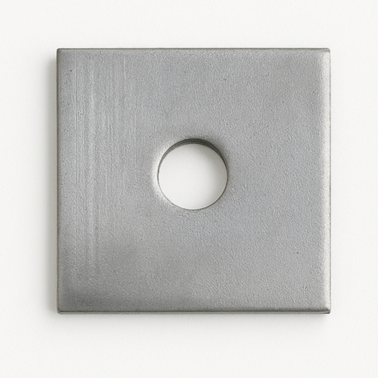 Heavy Duty M10 Plate Washers Galvanised Steel 2.5mm Thickness 50x50mm Pins & Needles