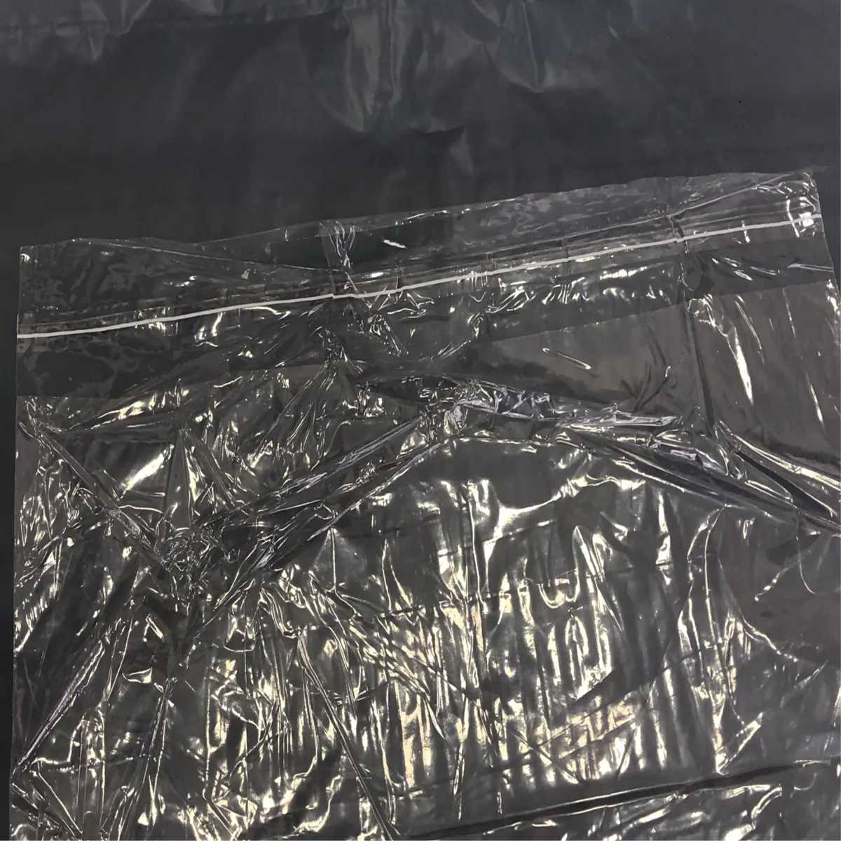 Self Seal polythene bags with a resealable strip for garments and clothes packaging.