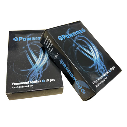 Powermark Budget Permanent Marker Pen Black Pins & Needles