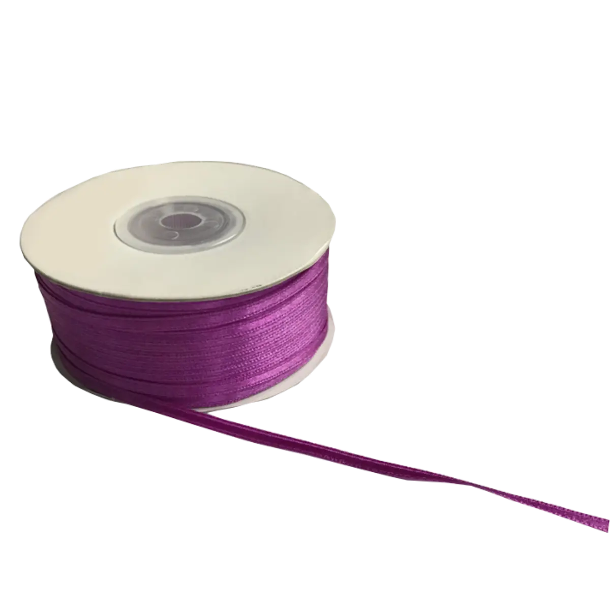 Purple Double Sided Satin Ribbons - 3mm Wide By 100mts