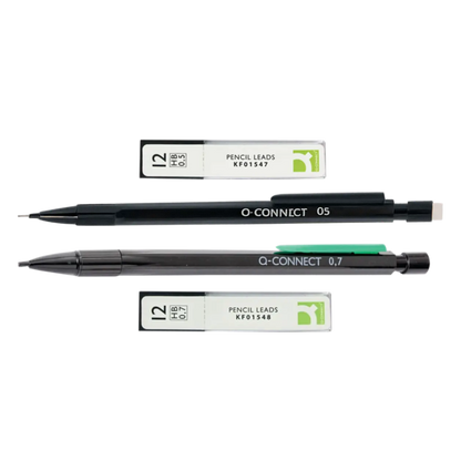 Q-Connect Mechanical Pencils – 0.5mm & 0.7mm HB Lead | Packs of 2 or 10 | With Eraser & Refills Pins & Needles
