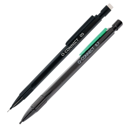 Q-Connect Mechanical Pencils – 0.5mm & 0.7mm HB Lead | Packs of 2 or 10 | With Eraser & Refills Pins & Needles