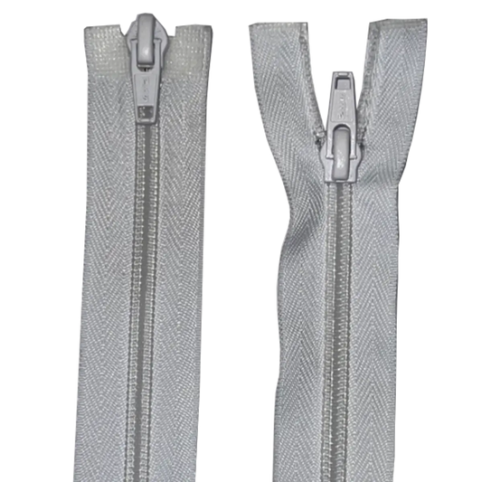 Double Slider 2 Way Nylon/Plastic Zip - With Metal Sliders 22" (56cm)