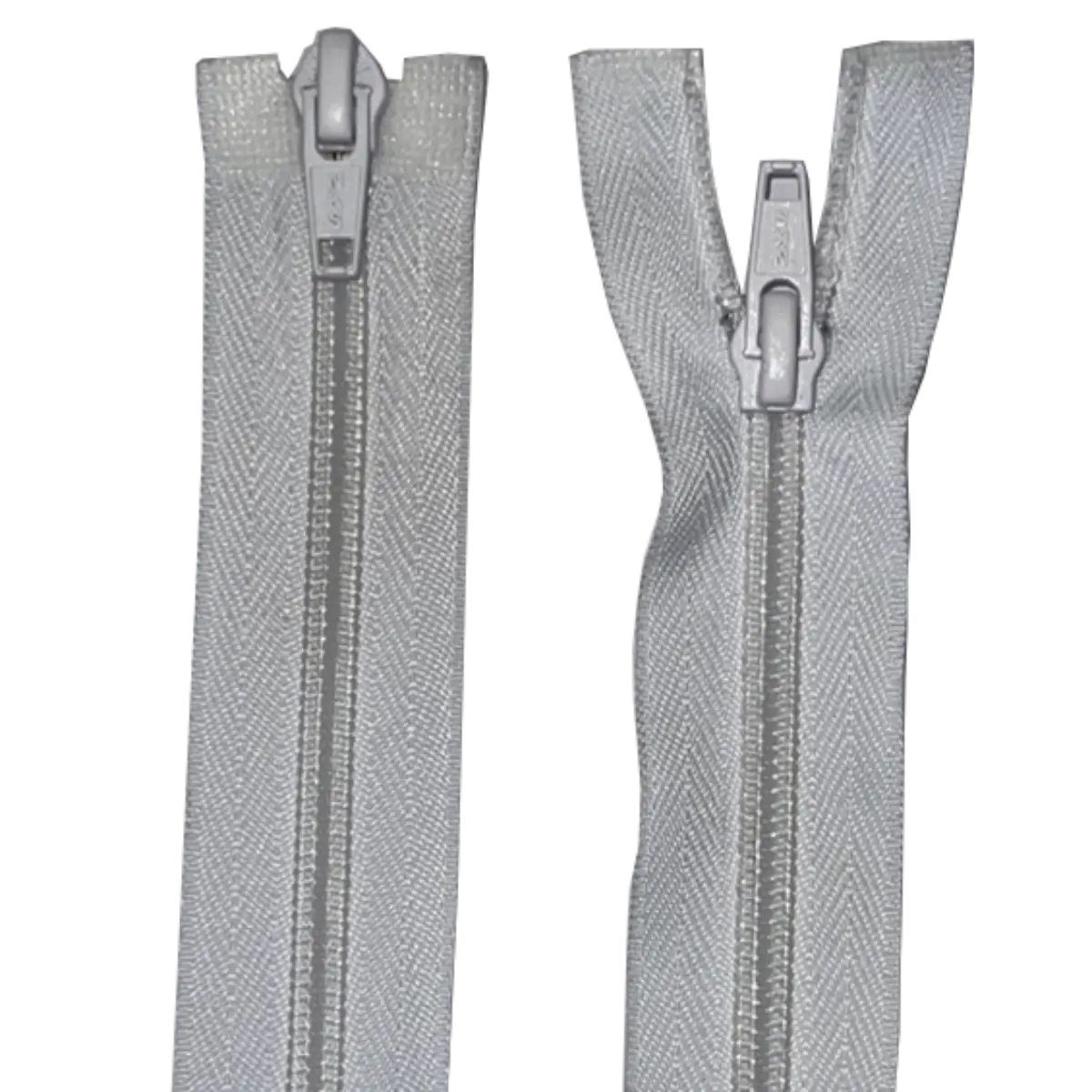 Double Slider 2 Way Nylon/Plastic Zip - With Metal Sliders 16" (40cm)