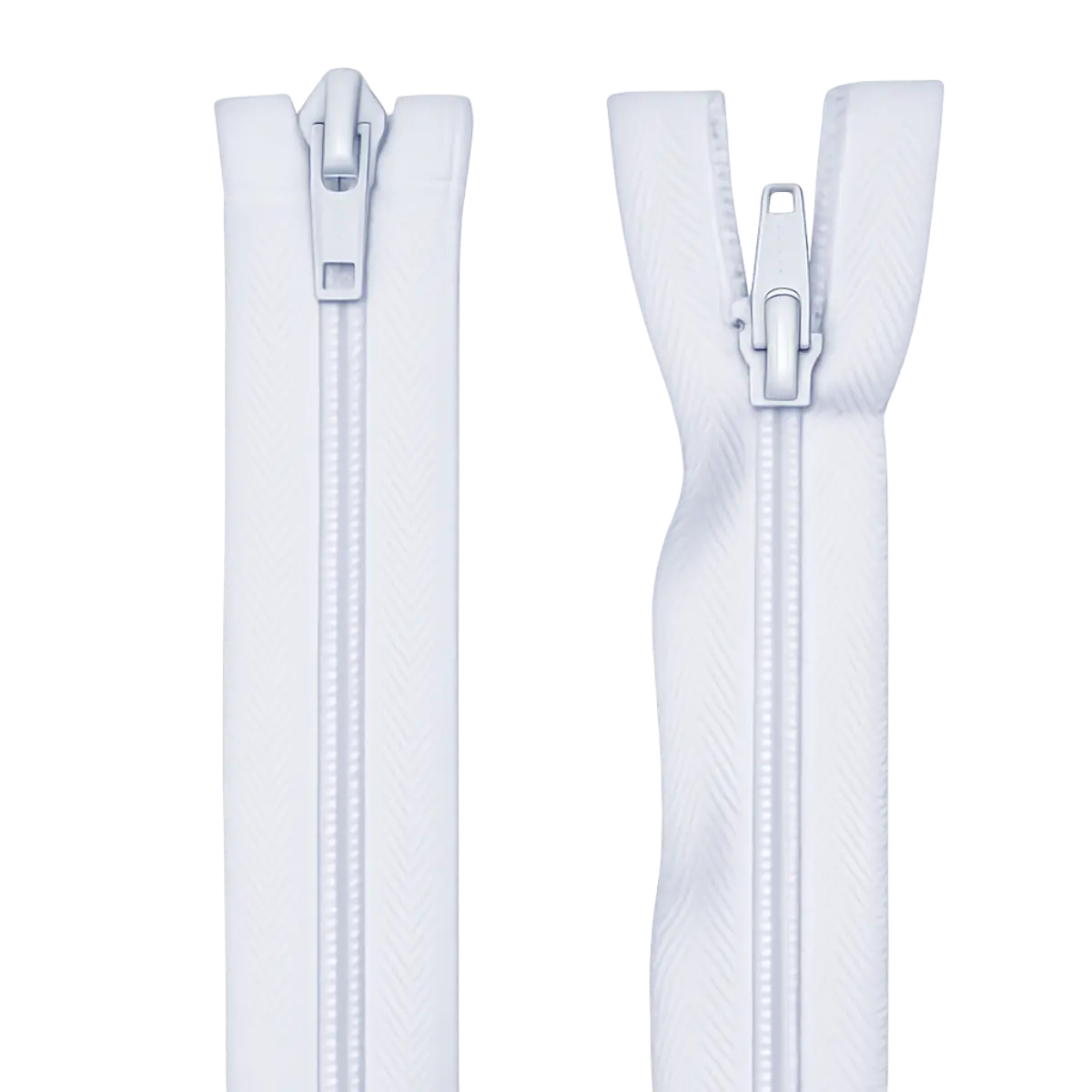Double Slider Nylon/Plastic 2 Way Zip - With Metal Sliders 18" (45cm) Pins & Needles