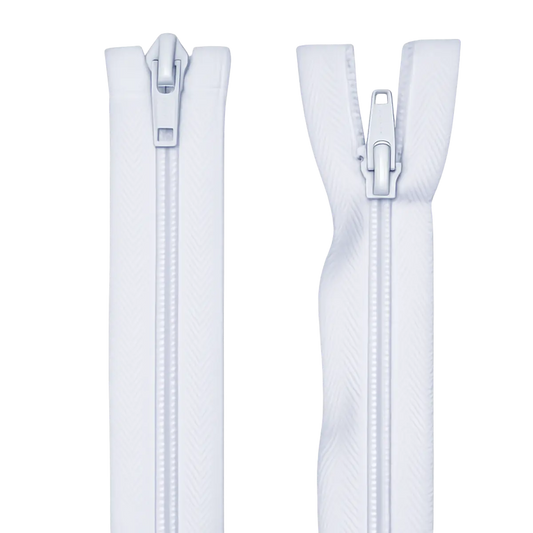 Double Slider Nylon/Plastic 2 Way Zip - With Metal Sliders 22" (56cm) Pins & Needles