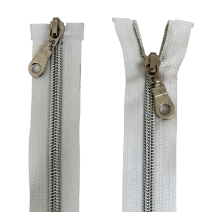 Double Slider Nylon/Plastic 2 Way Zip - With Metal Sliders 18" (45cm) Pins & Needles