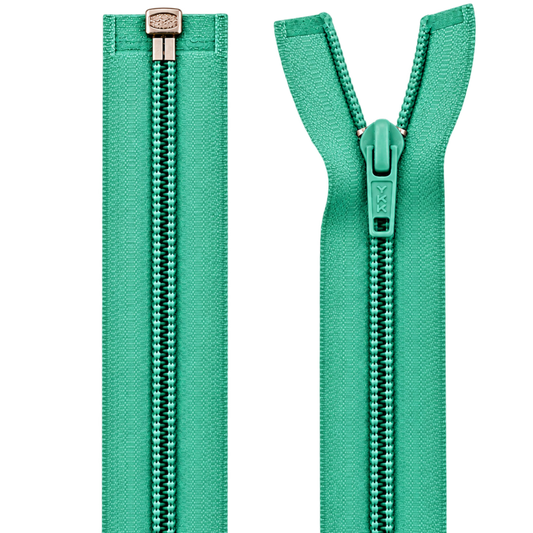 Nylon Open Ended Zip 23" (58cm) With Self Colour Metal Zipper