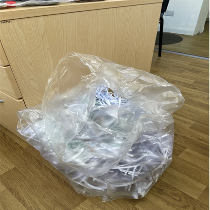 High Quality High Density Clear Refuse Sacks - Bin Bags Pins and Needles