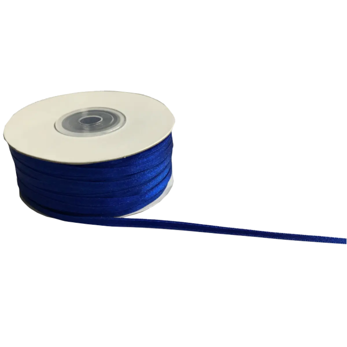 Royal Blue Double Sided Satin Ribbons - 3mm Wide By 100mts