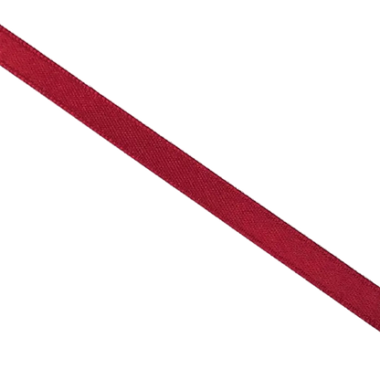 Luxurious Ruby Red 6mm Double Sided Satin Ribbon