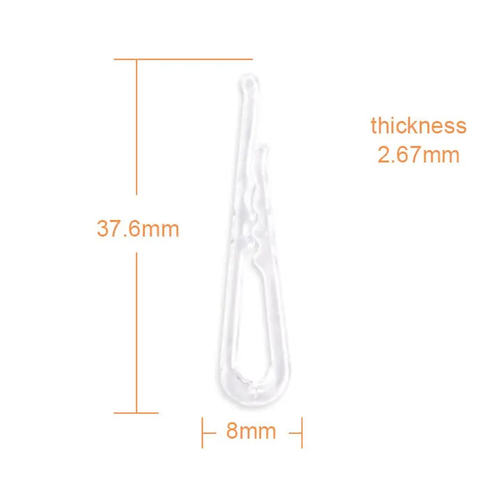 Transparent Plastic Shirt Clips – Versatile Clothing and Textile Fasteners Pins & Needles Leicester