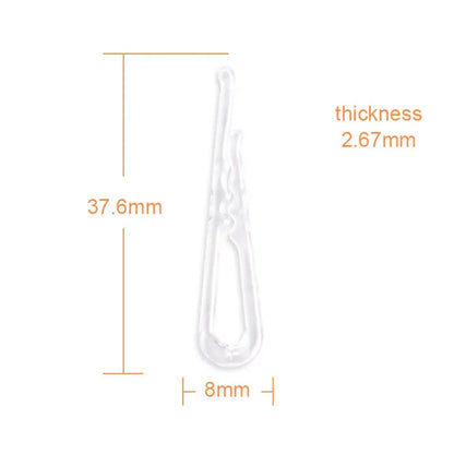 Transparent Plastic Shirt Clips – Versatile Clothing and Textile Fasteners Pins & Needles Leicester
