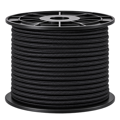 2.2mm Bungee Shock Cord – Round Elastic Cord, Black & White (Sold by the Metre)