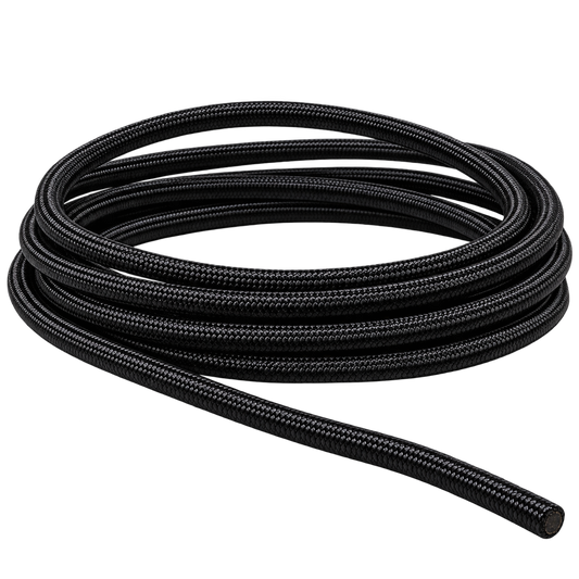 2.2mm Bungee Shock Cord – Round Elastic Cord, Black & White (Sold by the Metre)