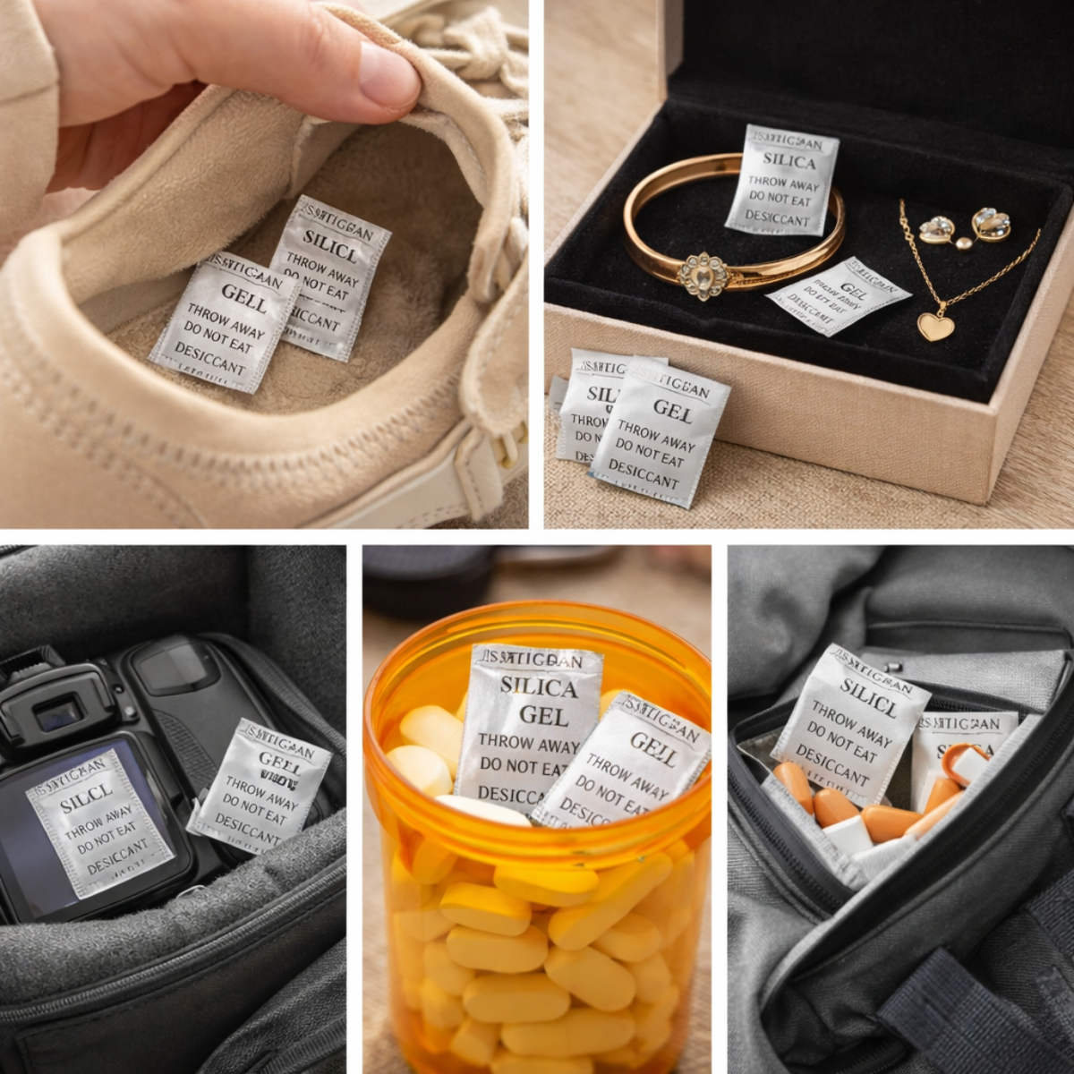 Reusable Silica Gel Sachets 1g | Anti-Damp Packets for Multi-Use - Various Pack Sizes Pins & Needles Leicester