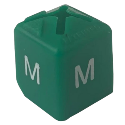 Easily identify clothing sizes with our size cubes, perfect for mounting on top of a clothes hanger
