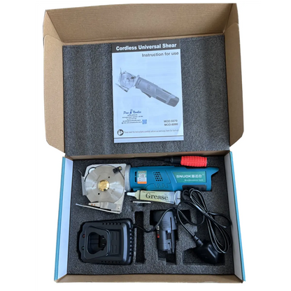 Cordless Rechargeable Rotary Cutter 90mm Blade, Lithium Battery Model Snuok 6090 Pins & Needles