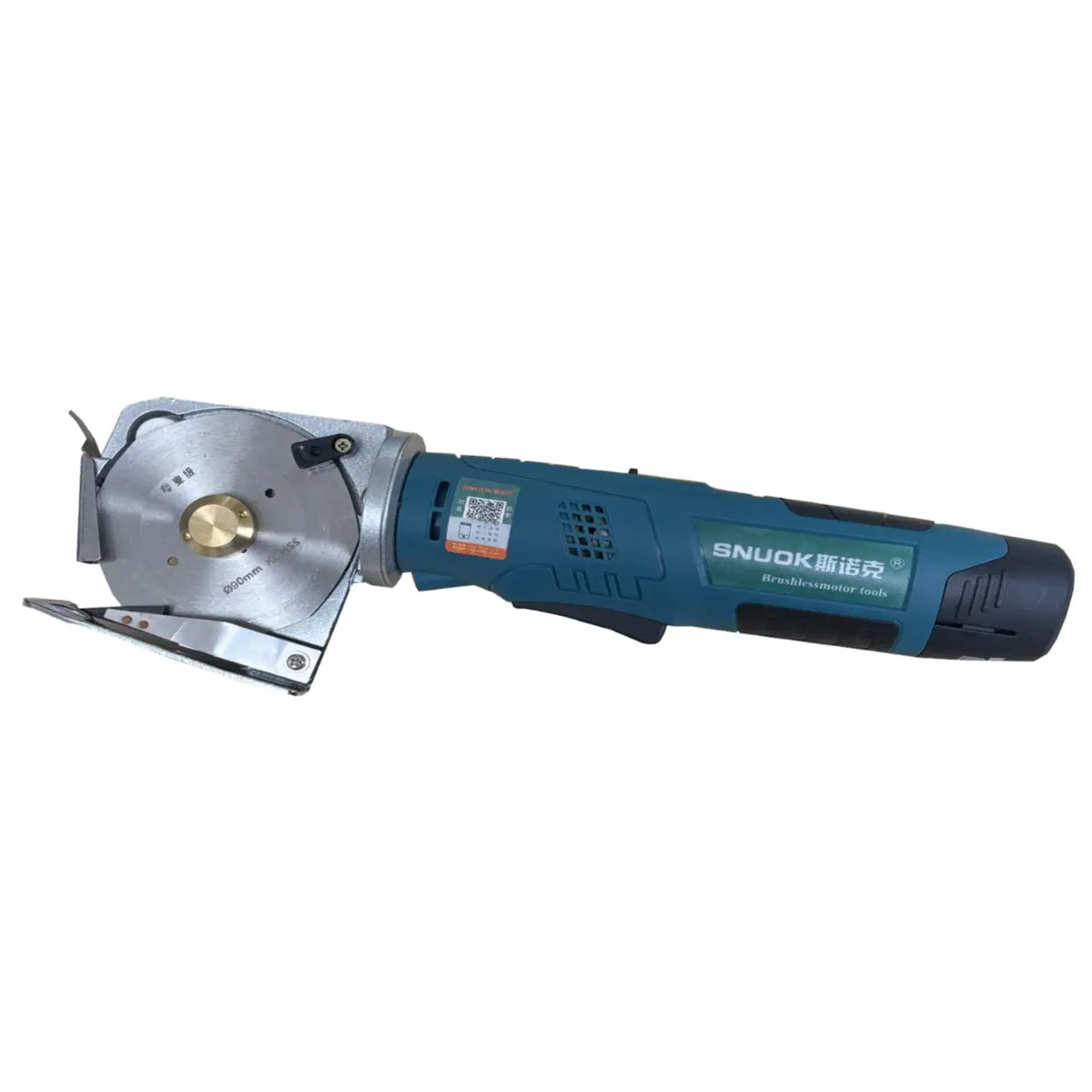 Cordless Rechargeable Rotary Cutter 90mm Blade, Lithium Battery Model Snuok 6090 Pins & Needles
