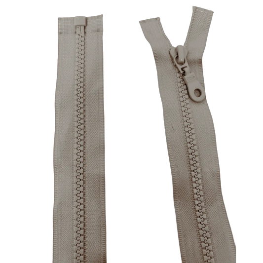 Chunky Open Ended Zip 25" (63cm) With Self Colour Metal Ring Pull