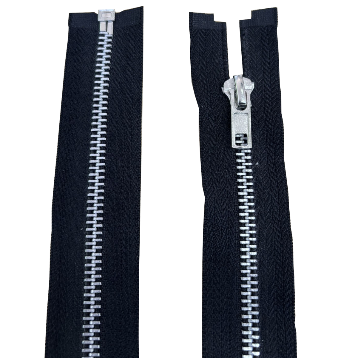 Open Ended Zip With Metal Teeth, Puller And Slider 25" (63.5cm) Pins & Needles