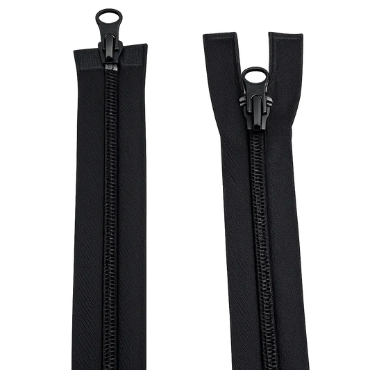 Double Slider Nylon/Plastic 2 Way Zip - With Metal Sliders 25" (63cm) Pins & Needles