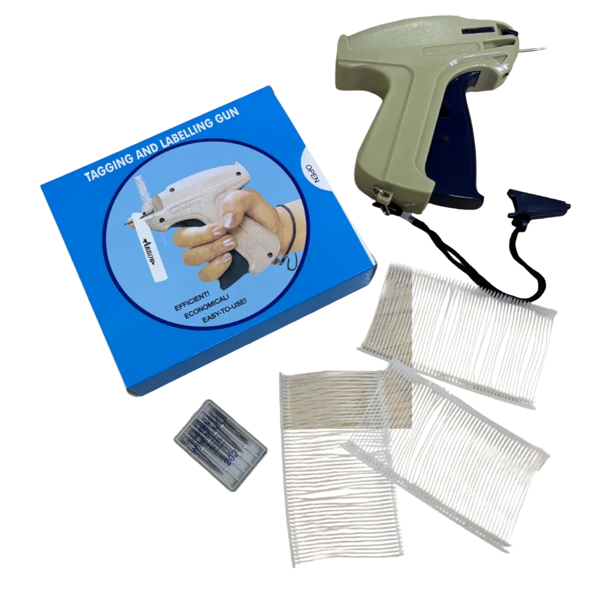 Tagging Starter Pack £9.99 – Arrow 9S Gun, 500 Barbs & Extra Needles Pins and Needles