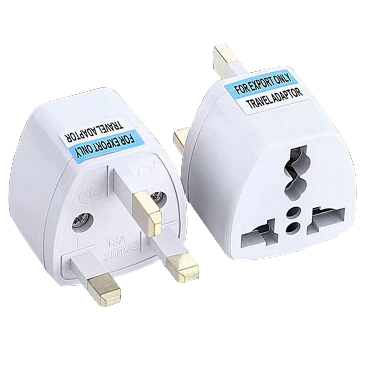 Plug Adapter converts AC plugs EU, US, UK, AU, and CN to the UK Type G ...